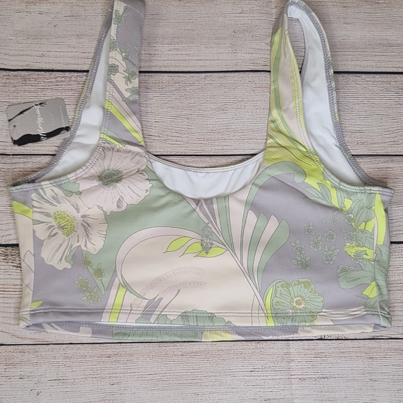 Free People Wave Crush Bra in Lime NWT sz S $58 - Picture 2 of 4